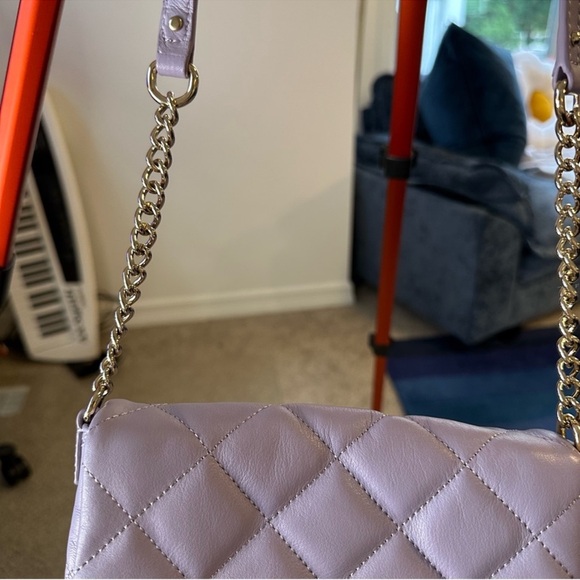 Kate Spade New York Quilted Crossbody Bag in Lilac Cow Leather - Picture 6 of 13